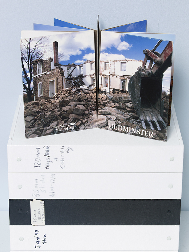 Michael Ast, leporello, Bedminster, Pennsylvania, Bucks County, handmade book, artist book, changing landscape, altered landscape, PA, artist photography book
